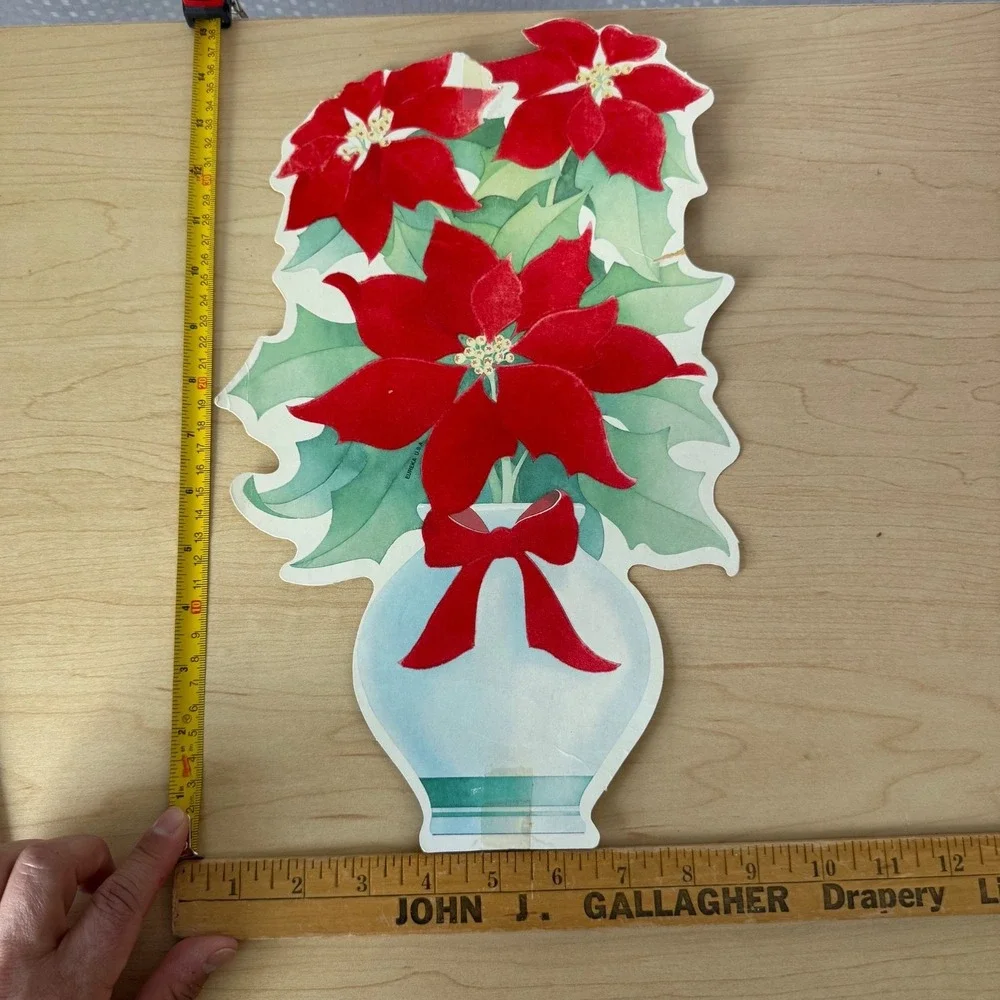 Vintage Eureka & Personality Bears Cardboard Die-Cut Christmas Decoration Lot